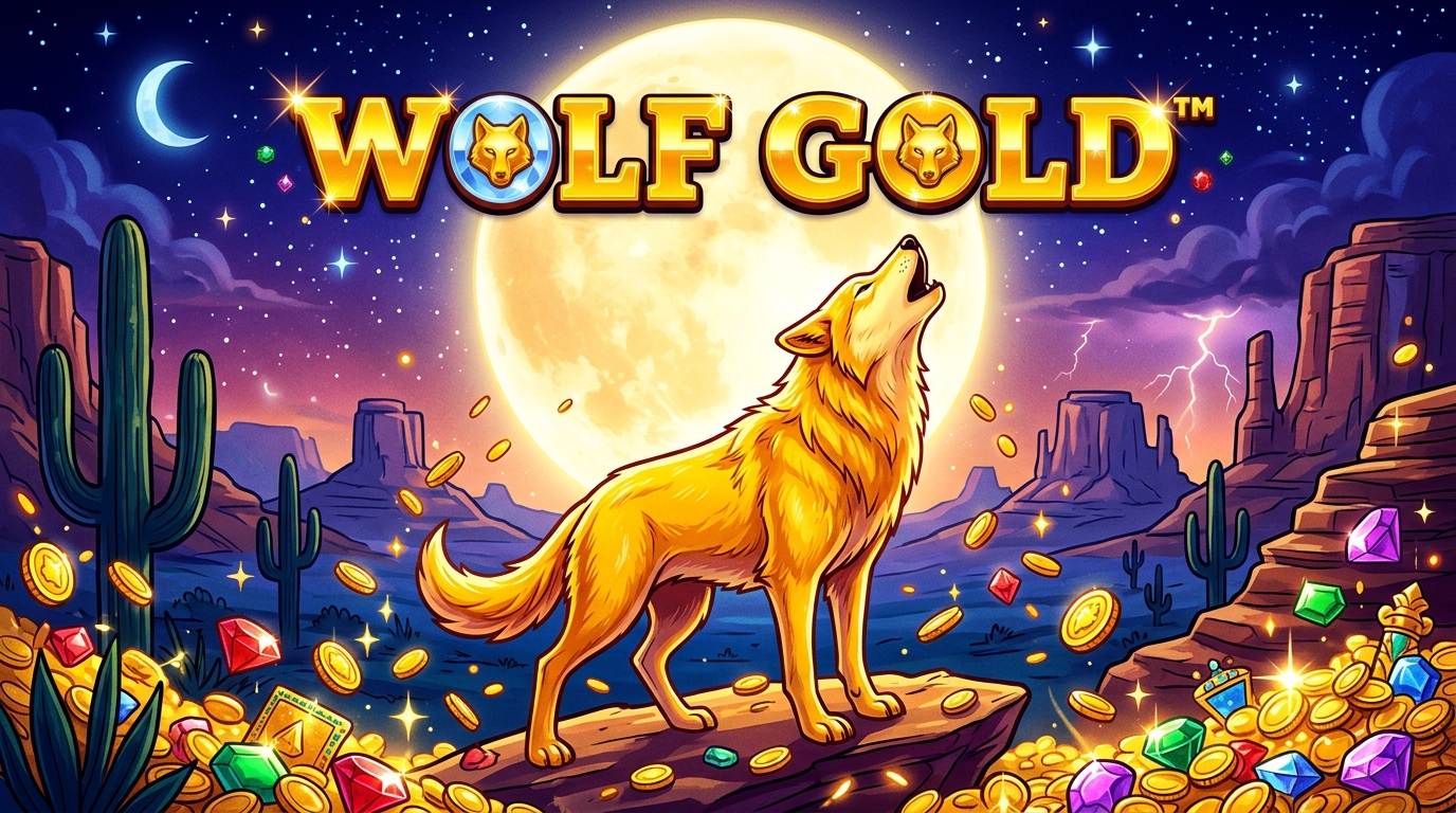 Wolf Gold slot with money respin feature and three fixed jackpots